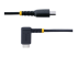 R2CCR-15C-USB-CABLE - StarTech.com 6in (15cm) USB C Charging Cable Right Angle, 60W PD 3A, Heavy Duty Fast Charge USB-C Cable, USB 2.0 Type-C, Durable and Rugged Aramid Fiber, S20/iPad/Pixel - Framsidan