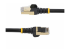 6ASPAT2MBK - StarTech.com 2m CAT6A Ethernet Cable, 10 Gigabit Shielded Snagless RJ45 100W PoE Patch Cord, CAT 6A 10GbE STP Network Cable w/Strain Relief, Black, UL Certified Wiring/TIA - Flera vinklar