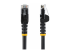 N6PATCH100BK - StarTech.com 100ft CAT6 Ethernet Cable, 10 Gigabit Snagless RJ45 650MHz 100W PoE Patch Cord, CAT 6 10GbE UTP Network Cable w/Strain Relief, Black, Wiring is UL Certified/TIA - Framsidan
