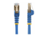 6ASPAT5MBL - StarTech.com 5m CAT6A Ethernet Cable, 10 Gigabit Shielded Snagless RJ45 100W PoE Patch Cord, CAT 6A 10GbE STP Network Cable w/Strain Relief, Blue, UL Certified Wiring/TIA - Flera vinklar
