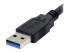USB3SAB6BK - StarTech.com 6 ft / 2m Black SuperSpeed USB 3.0 Cable A to B - Höger vinkel