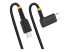 R2CCR-15C-USB-CABLE - StarTech.com 6in (15cm) USB C Charging Cable Right Angle, 60W PD 3A, Heavy Duty Fast Charge USB-C Cable, USB 2.0 Type-C, Durable and Rugged Aramid Fiber, S20/iPad/Pixel - Vänster vinkel