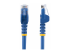 N6PATCH100BL - StarTech.com 100ft CAT6 Ethernet Cable, 10 Gigabit Snagless RJ45 650MHz 100W PoE Patch Cord, CAT 6 10GbE UTP Network Cable w/Strain Relief, Blue, Wiring is UL Certified/TIA - Framsidan